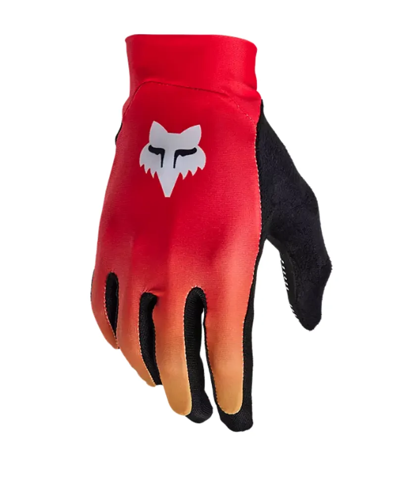 Fox Racing Flexair Race Full Finger Gloves in Fluorescent Red